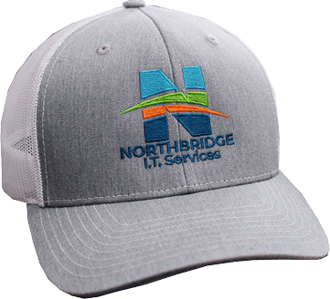 Northbridge gray and white hat